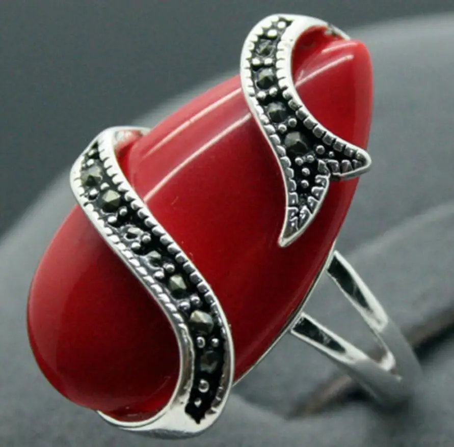 Бесплатная доставка Новые 10х20мм красные резные покрытые лаком марказит