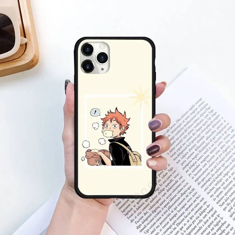 

Haikyuu volleyball Japan anime art Phone Case for iPhone 11 12 pro XS MAX 8 7 6 6S Plus X 5S SE 2020 XR Luxury brand shell