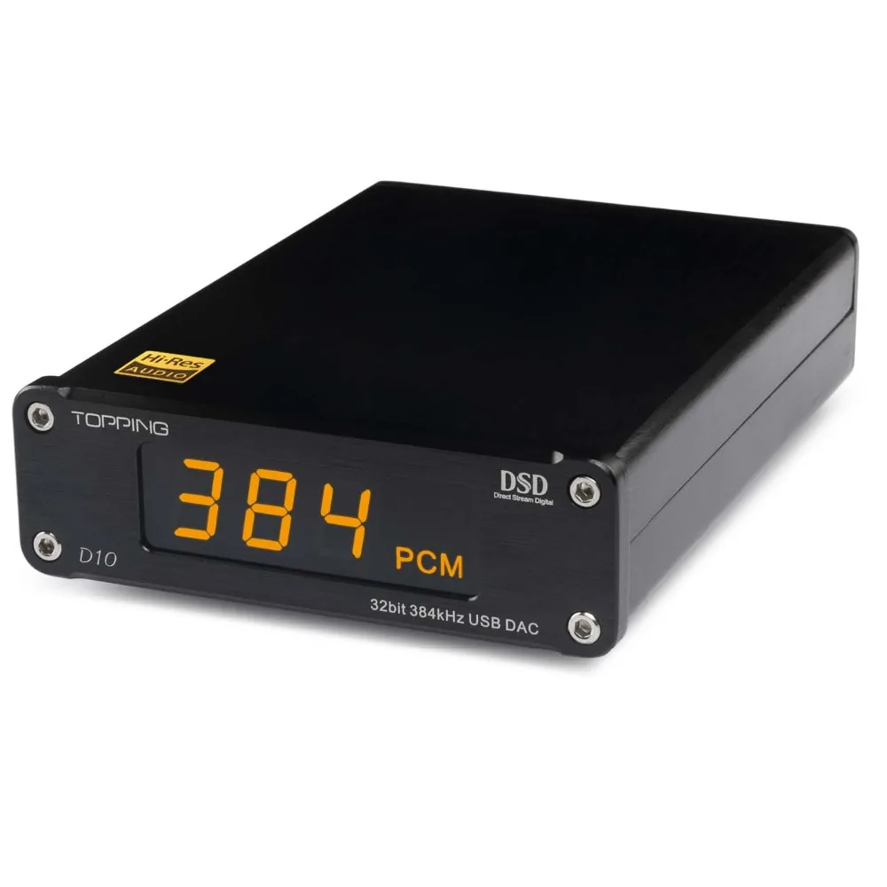 Топпинг D10 USB ЦАП XMOS XU208 ES9018K2M OPA2134 аудио усилитель DSD256 PCM384 декодер |