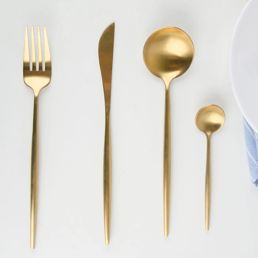 Qing/4 шт. столовые приборы из нержавеющей стали | Дом и сад