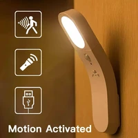 usb leds pir led lamp motion sensor light wardrobe cupboard bed lamp wall light cabinet night light for closet stairs kitchen