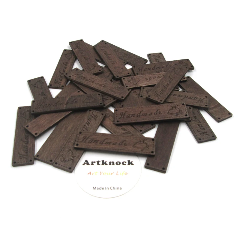 10 шт. деревянные пуговицы ручная работа буквы резные 4 отверстия Швейные