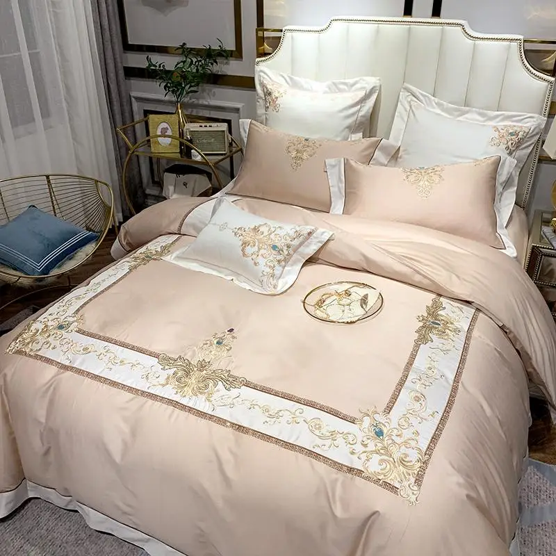 Высококачественное постельное белье с вышивкой в европейском стиле роскошный