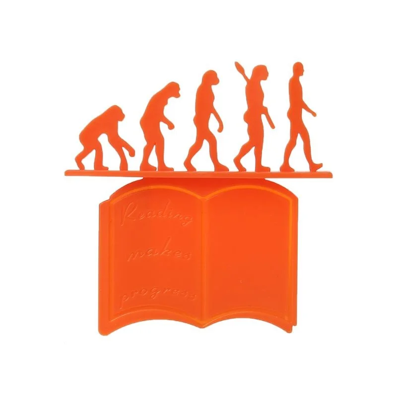1Pc Creative Theory of Evolution Bookmark 3D Silicone Reading Bookmarks Book Holder Gift For Children | Канцтовары для офиса и