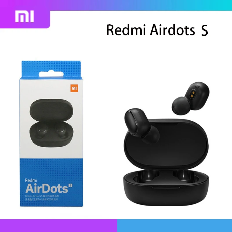 2021 оригинальные Xiaomi Redmi AirDots S TWS Bluetooth 5 0 шумоподавление с микрофоном управление ИИ