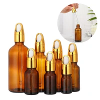essential oil portable cosmetic bottles brown drop bottle refillable accessories refillable bottle glass container