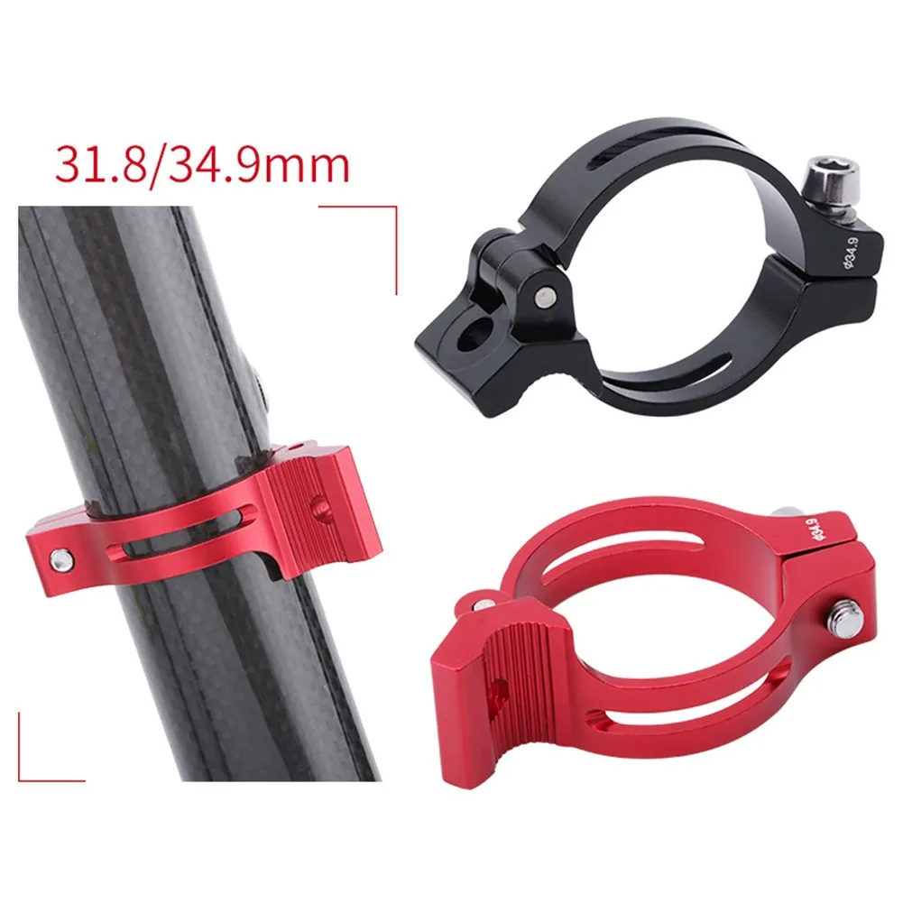 

Bicycle Front Derailleur Braze-On Clamp Band Adapter Aluminum Alloy Front Dial Clamp Ring 31.8/34.9mm Transmission Conversion