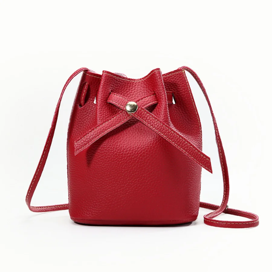 Женская сумка мессенджер на плечо Jonlily модная из искусственной кожи шнурке для