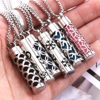 new aromatherapy diffuser necklace 316l stainless steel locket perfume essential oil diffuser pendant necklace aroma jewelry