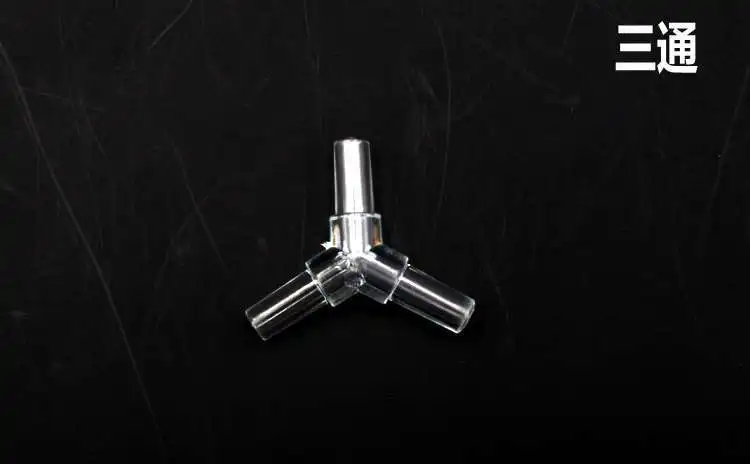 10pcs Transparent Oxygen Pump Tubing joint trachea Fitting Joiner Spliter Aquarium Fish Tank Airline Bend Cross Connector