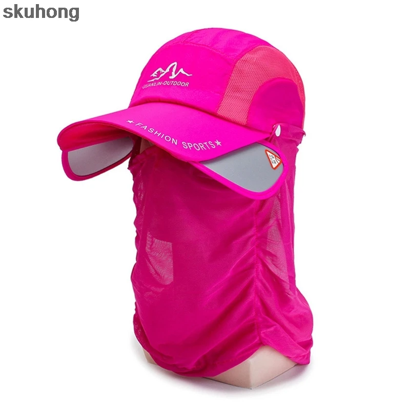 

UV Protection Sun Hat Multi Function Outdoor Fishing Cap Men's Sun Protection Hat Summer Quick-drying Cap Folding Fishing Hat