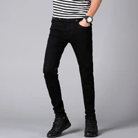 mens skinny jeans 2019 new classic male fashion designer elastic straight blackwhite jeans pants slim fit stretch denim jeans