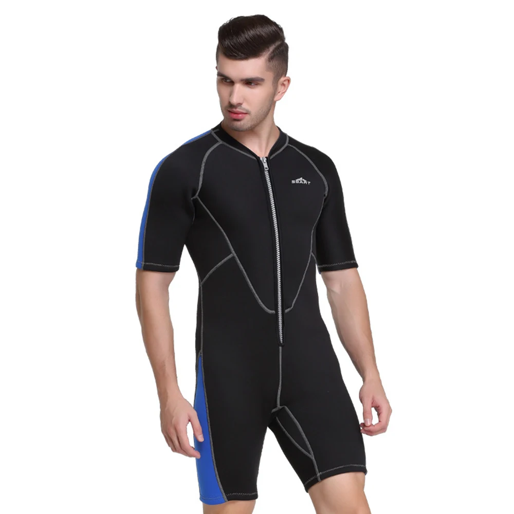 

2MM neoprene wetsuit men and women swimming wetsuit thickened swimsuit short-sleeved deep diving surfing wetsuit