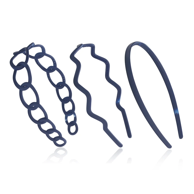 

CHIMERA 3pcs Fashion Acrylic Hair Hoop Simple Headband With Teeth Hair Band for Women Girls Hair Accessories Headwear Bezel
