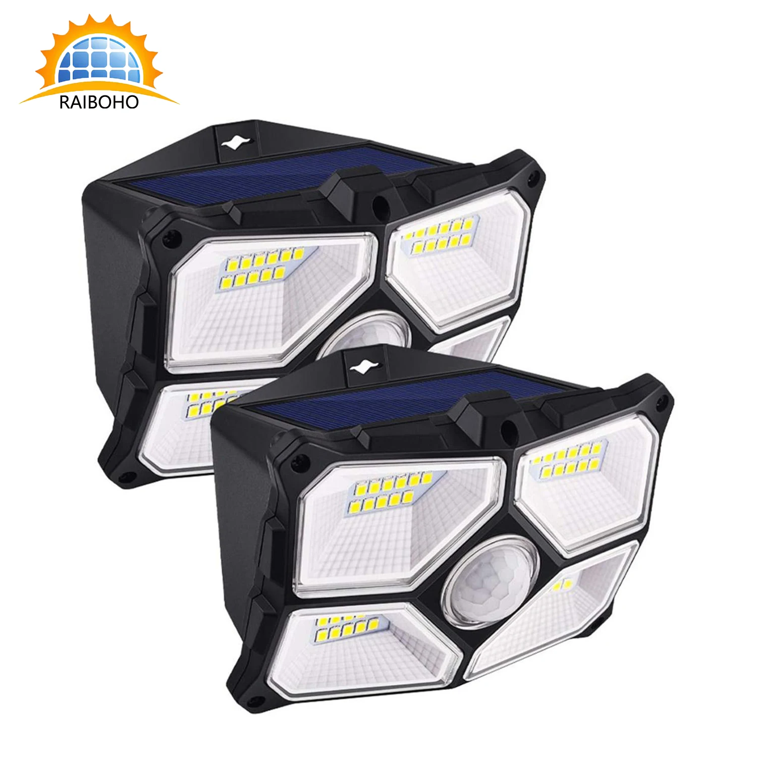 

40 LED Wall Lamp Solar Lights Outdoor Waterproof Motion Sensor Security Lights 120° Wide Angle LED for Front Door ( 2 Pack )