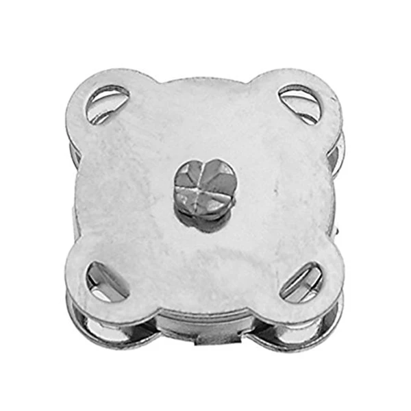 Горячие 10 наборов 14 мм сшить в магнитной сумке застежки кнопки защелки (серебро) |