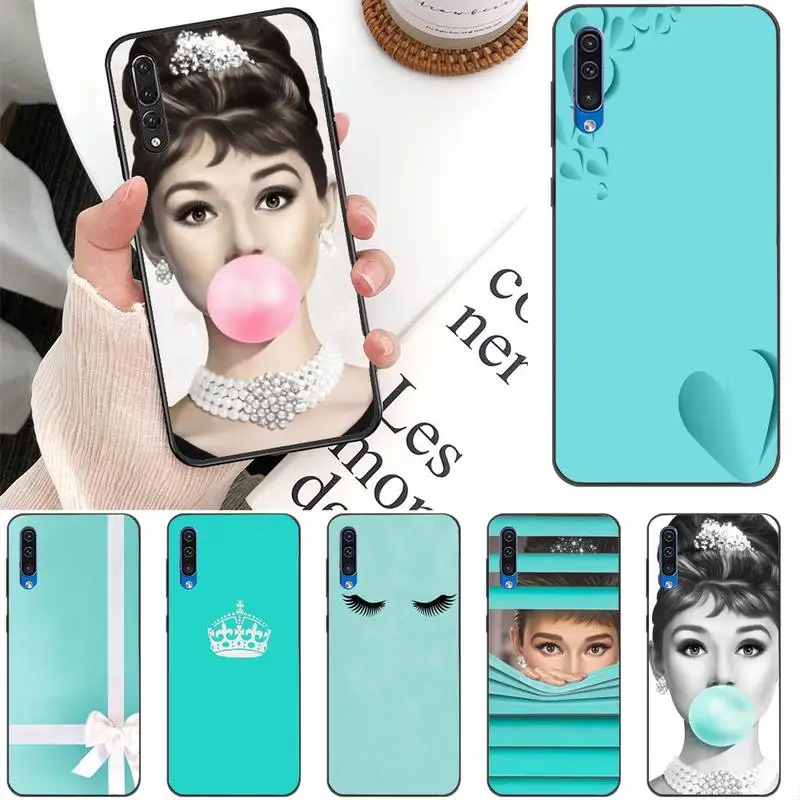 

T-Tiffany Blue Phone Case For Redmi 9A 8A 7 6 6A Note 9 8 8T Pro Max Redmi 9 K20 K30 Pro Black Soft TPU Case