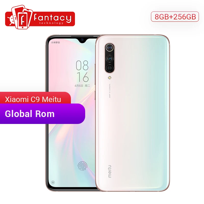 Глобальная ПЗУ Xiaomi Mi CC9 Meitu пользовательская версия CC 9 8GB 256GB 6 39 &quotAMOLED мобильный