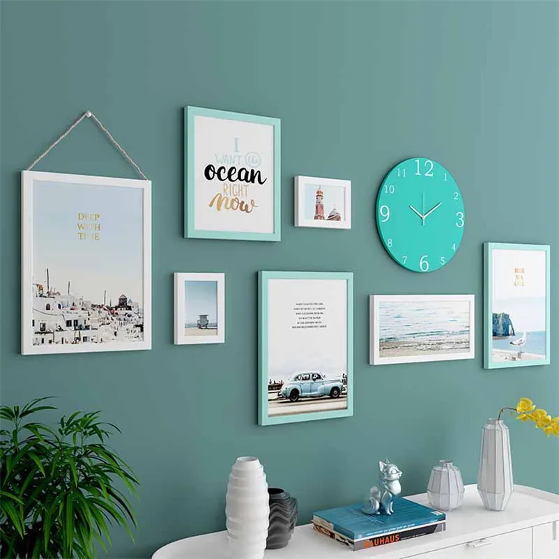 Набор фоторамок с коллажем 7 шт. настенные украшения держатель для фотографий