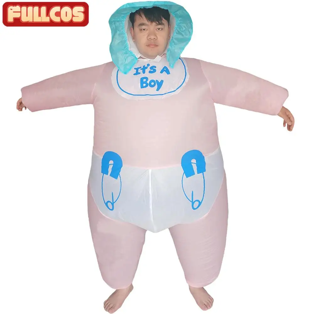 

Women Men Inflatable Baby Costume for Adults Party Hen Stag Night Halloween Carnival Cosplay Infant Fancy Dress Blow Up Outfit