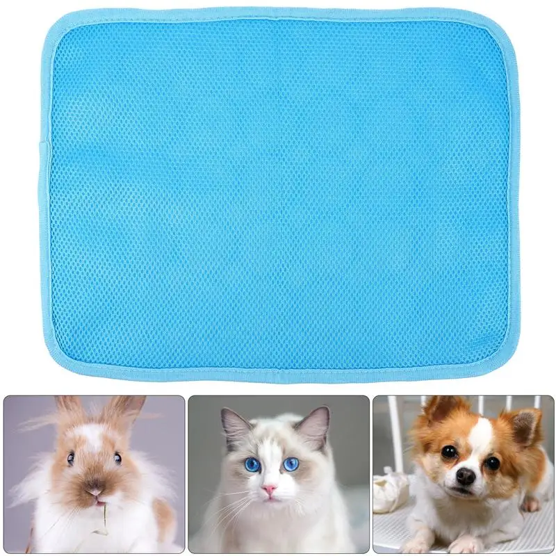 

Dog Cooling Mat Summer Pad For Dogs Cats Ice Silk Self Breathable Blanket Washable Pet Crate Pad Puppy Cushion Kitten Floor Mat