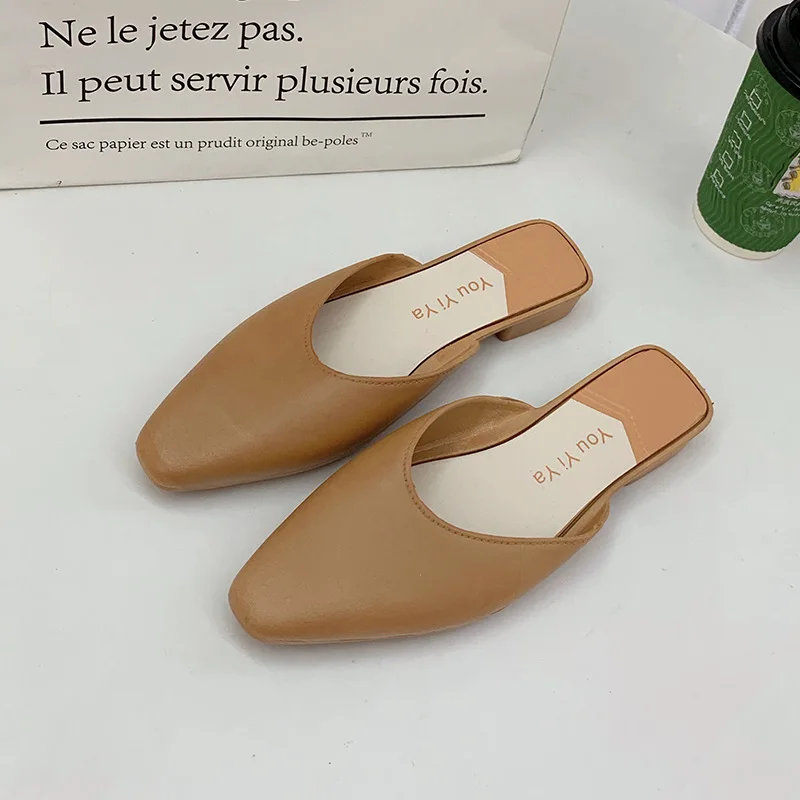 Элегантные винтажные домашние тапочки на плоской подошве для женщин