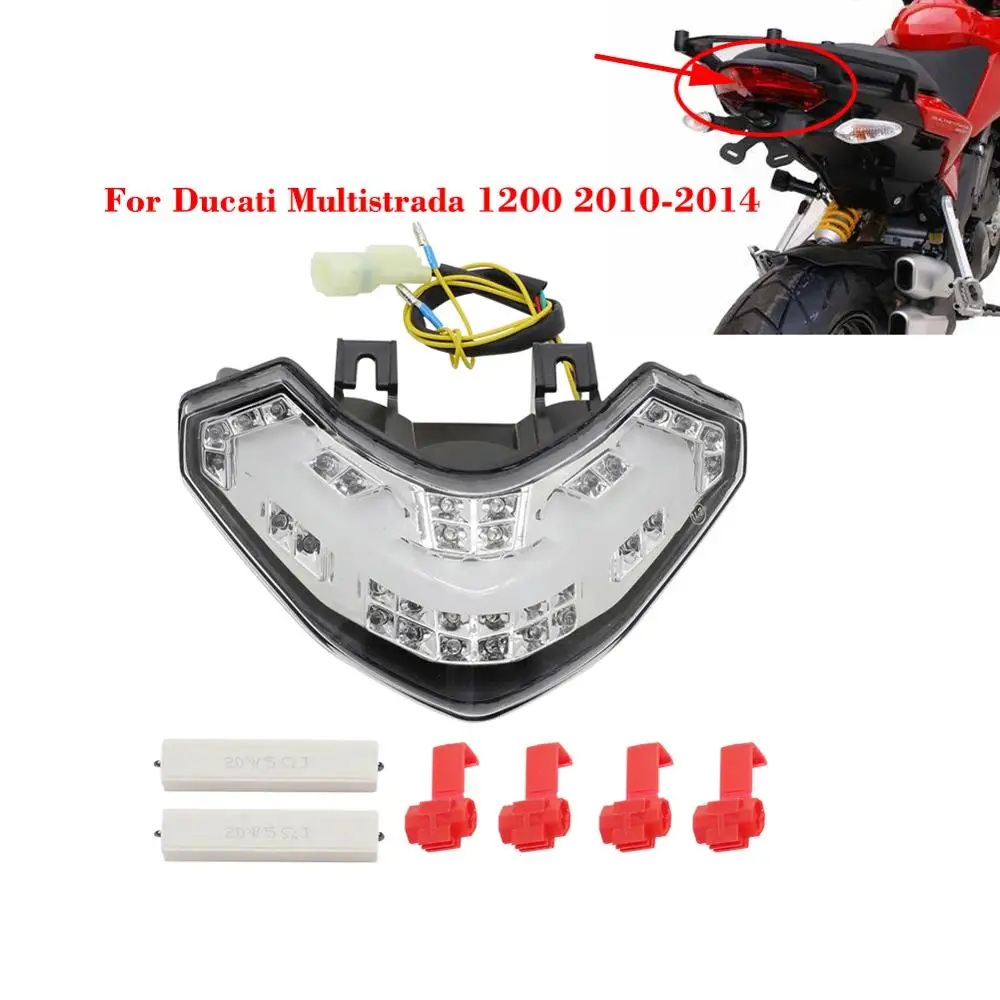 

Светодиодный задний фонарь, тормозной сигнал поворота, встроенный для Ducati 1200 1200S Multistrada 2010 2011 2012 2013, аксессуары для мотоциклов