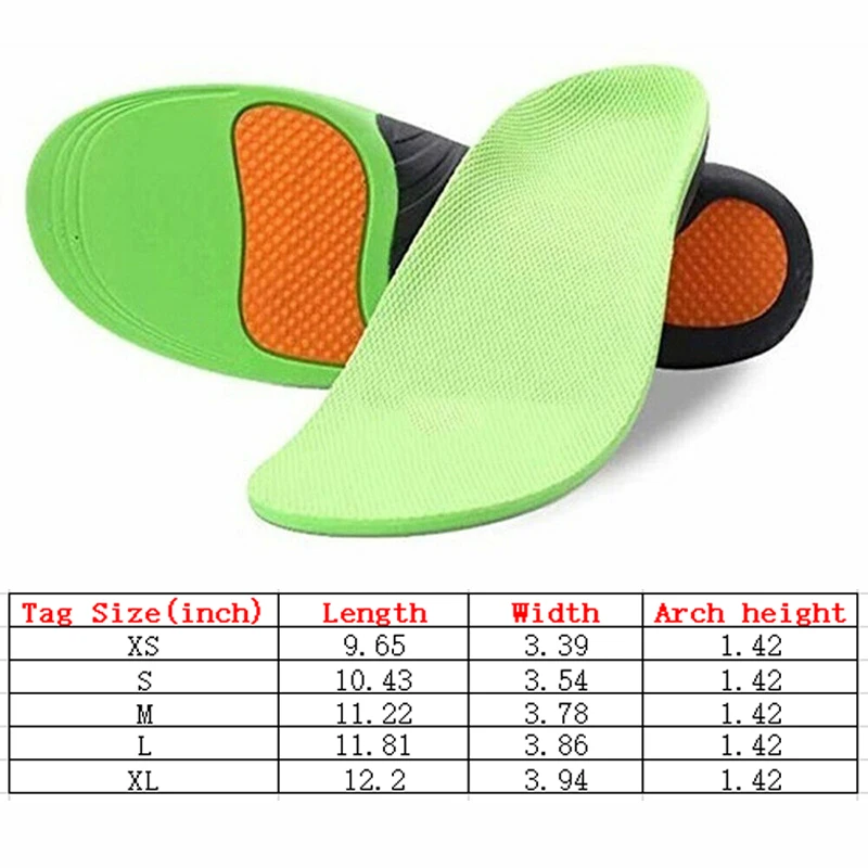 Ортопедические стельки подушечки для спортивного массажа гелевые высота стопы 4