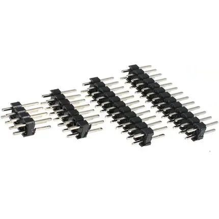 

10PCS Double Row Straight Male 2.54mm pitch Breakaway PCB Board Pin Header Connector Pin header 2*3/4/10/12/15/40Pin For Arduino