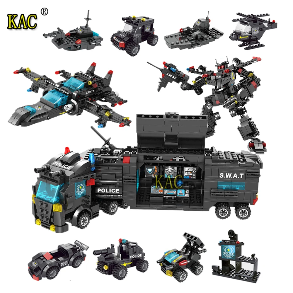 Детский конструктор городской полицейский участок|Блочные конструкторы| |