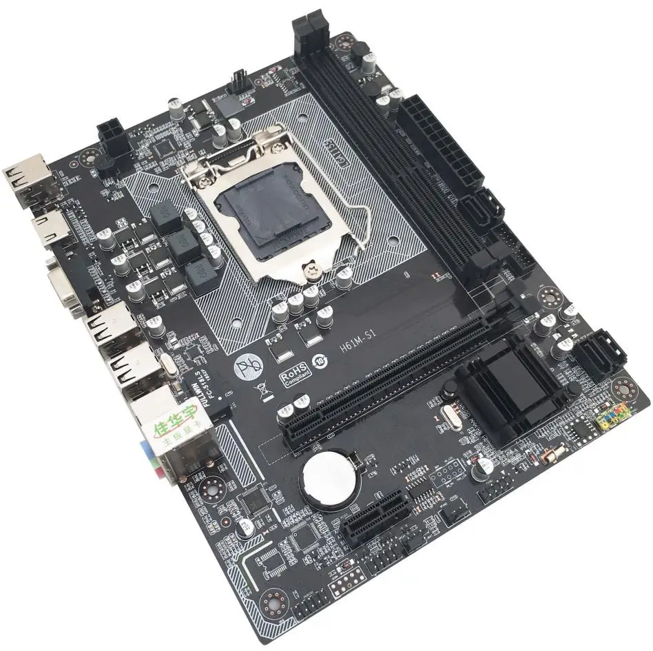Материнская плата EastVita H61 для компьютера LGA1155 гнездо DDR3 RTL8105E гигабит LAN настольная
