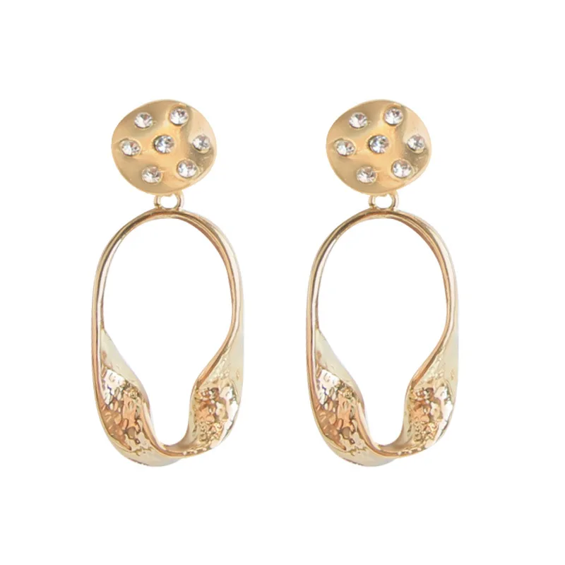 

S925 needle Fashion Statement Earrings 2020 New Geometric Matte Drop Earrings For Women Hanging Dangle Earrings Modern Jewelry
