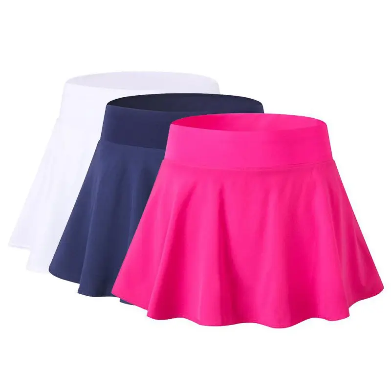 

Women's Quick-Dry Athletic Tennis Skirts Volleyball Shorts Mid-Waisted Pleated Skirts Sports Skorts