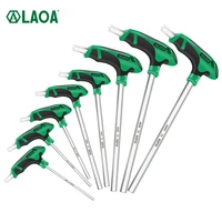 laoa t shaped hex wrench screwdriver hex with handle multi angle s2 alloy steel 2 534568mm