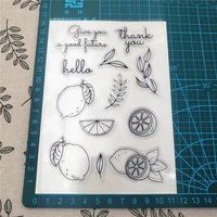 lemon clear stamps for diy scrapbooking card making photo album crafts transparent silicone seal decoration new rubber stamps