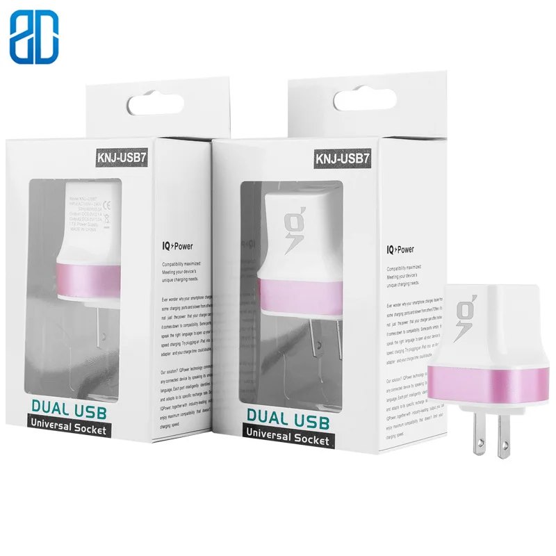 US Multi USB Wall Charger Portable 2 Port Brick Travel Plug Cube Phone Charging iPhone X/ 8 Plus/ iPad Samsung Galaxy | Электроника