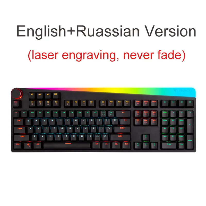 Хаки Русская/английская модель игровая механическая клавиатура RGB с подсветкой 112 клавиш оптическая ось USB Проводная клавиатура для компьютерного геймера - Цвет: Хаки