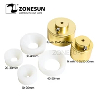zonesun capping machine chuck cap for capper 28 32mm 38mm 10 50mm round plastic bottle with security ring silicone capping