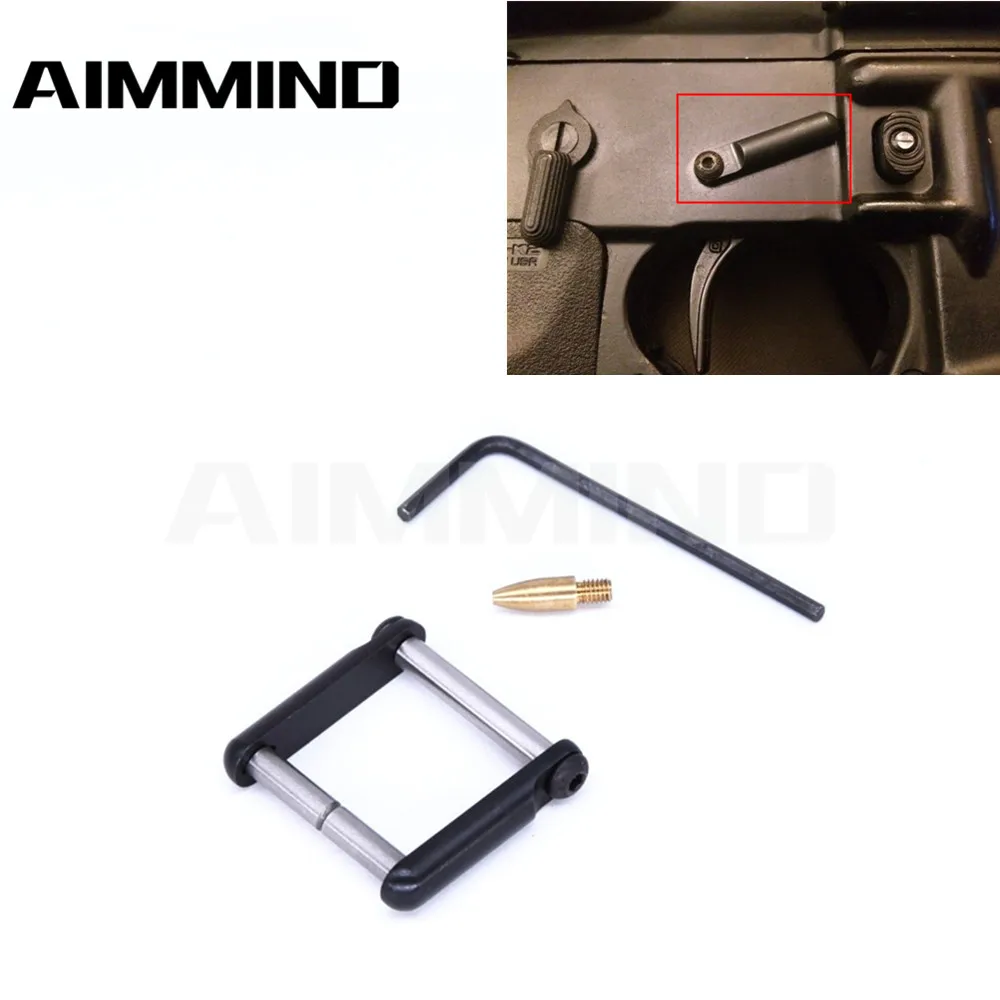 

Tactical Non-Rotating Anti-Walk Pins w/ Black Side Plates Trigger Hammer Pins AR 15 Hunting Accessories Fits for 5.56/.223/.308