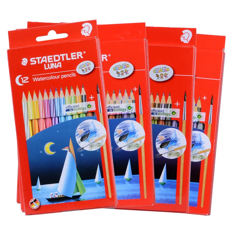 

Staedtler Luna 137 10 C12 C24 C36 C48 водорастворимый цветной карандаш цветные карандаши для рисования Германия Secret Garden