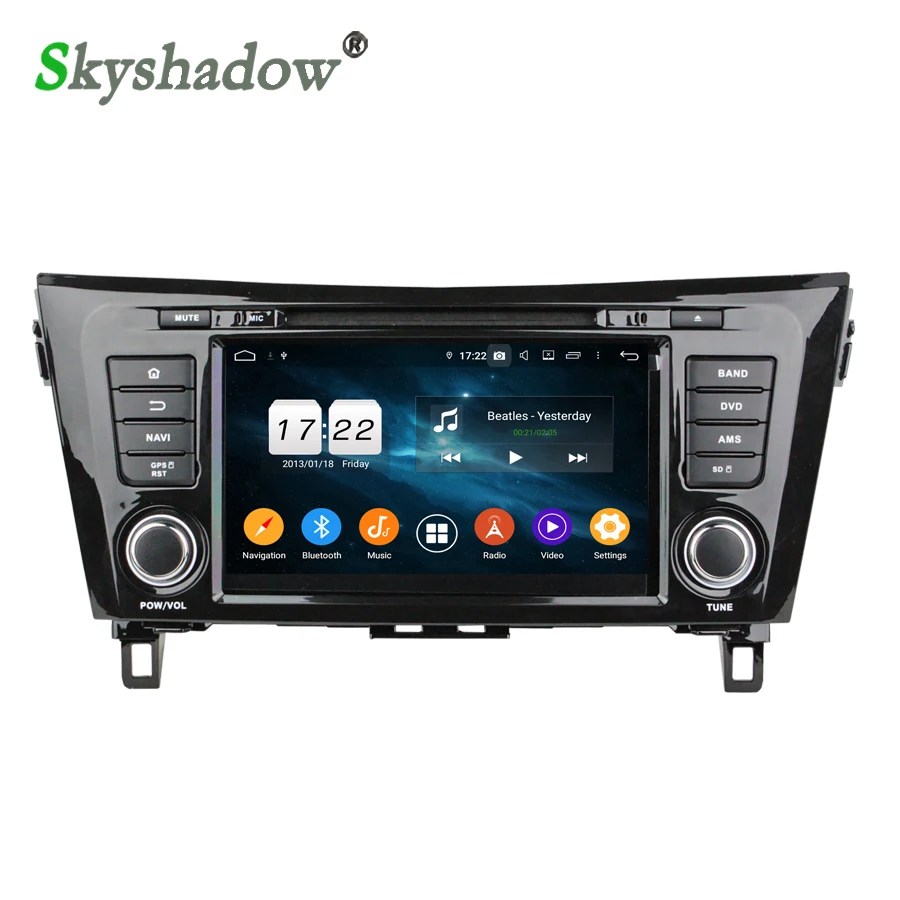 1280*720 DSP Android 10 4G 8core 32G для Nissan QashQai X Trail 2013 2016 автомобильный Радио dvd плеер GPS карта RDS