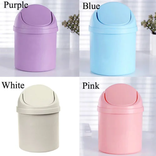 Mini Trash Basket Garbage Can Wastebasket Home Office Desktop Dustbin Containera | Дом и сад