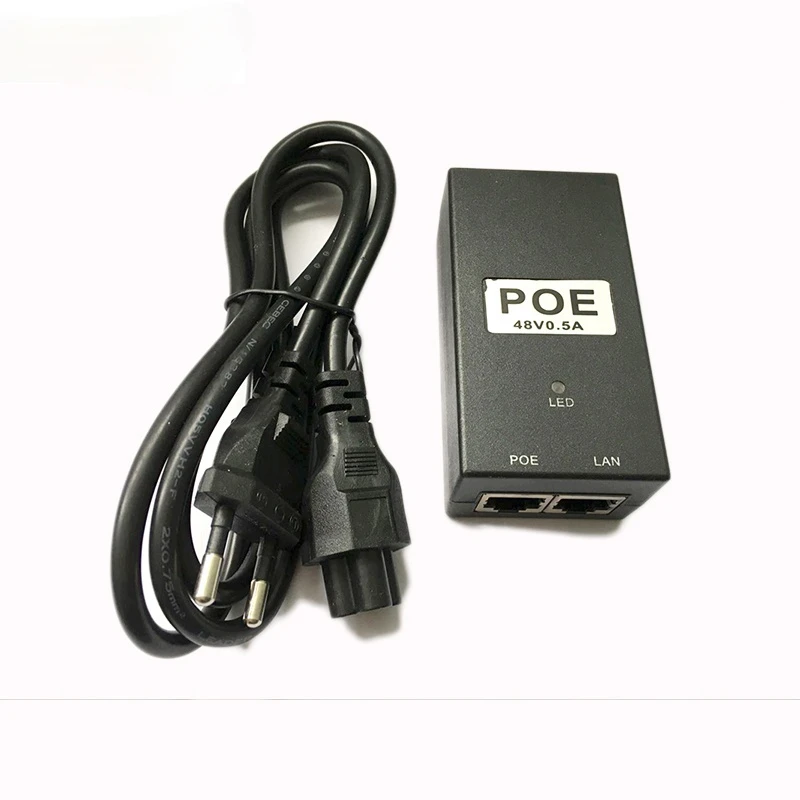 

ESCAM CCTV Security 48V0.5A 15.4W POE adapter POE Injector Ethernet power for POE IP Camera Phone PoE Power Supply
