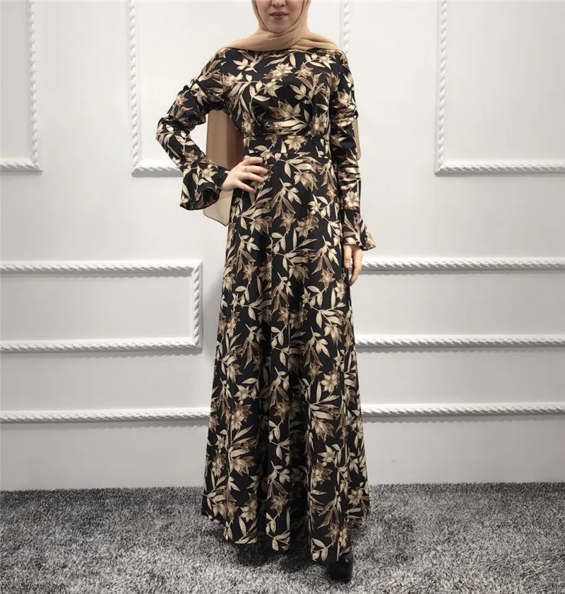Abaya Muslim Kaftan Hitam Dicetak Terompet Lengan dengan Pergelangan Kaki Pinggang Tinggi Islam Turki Bokep,... Banyak Negara Di Seluruh Dunia Seperti Indonesia, Jepang, Korea, Asia,... Terbaru Gratis Indonesia untuk Wanita