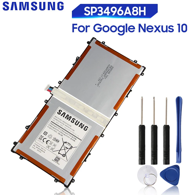 Оригинальный сменный аккумулятор Samsung для SAMSUNG Google Nexus 10 GT P8110 HA32ARB планшета SP3496A8H