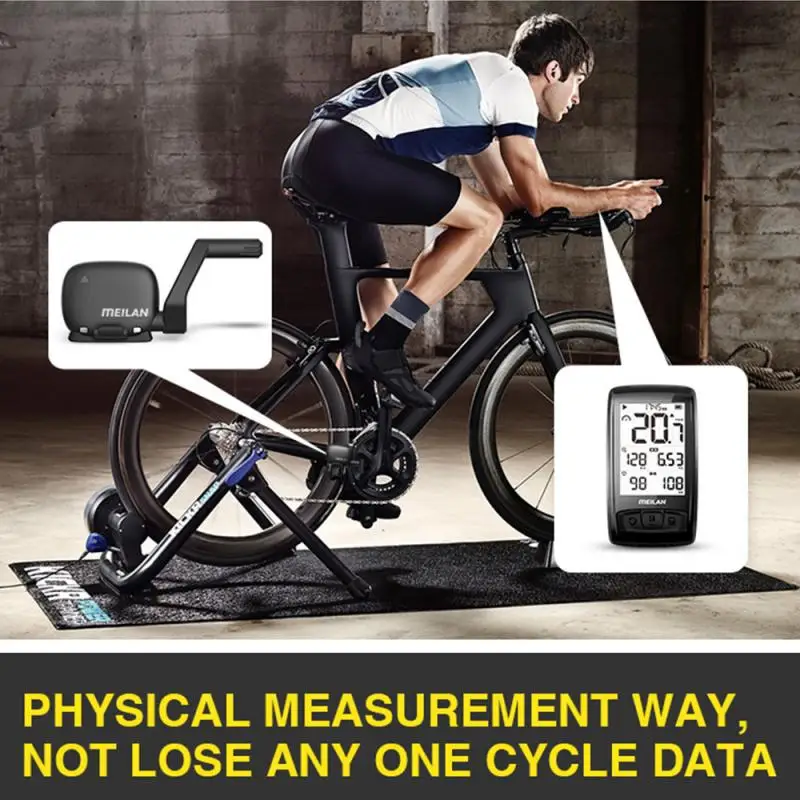 

MEILAN C3 Wireless Bike Speed Sensor &Cadence Sensor Waterproof Bluetooth BT4.0 Sensore Bicycle Speedometer