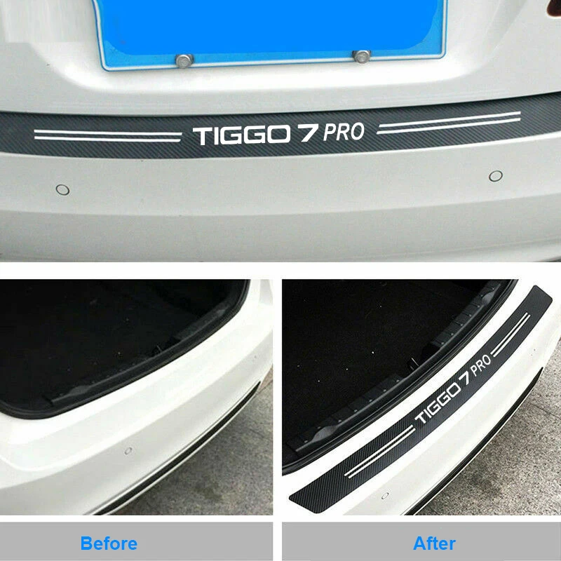 

Carbon fiber Car bumper sticker For CHERY TIGGO 2 3 4 5 7 8 PRO PLUS ARRIZO 5