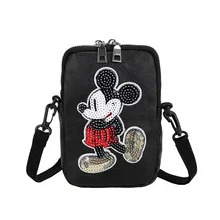 Disney shoulder bag Mickey mouse lady messenger shoulder cartoon bag female new casual messenger shoulder bag