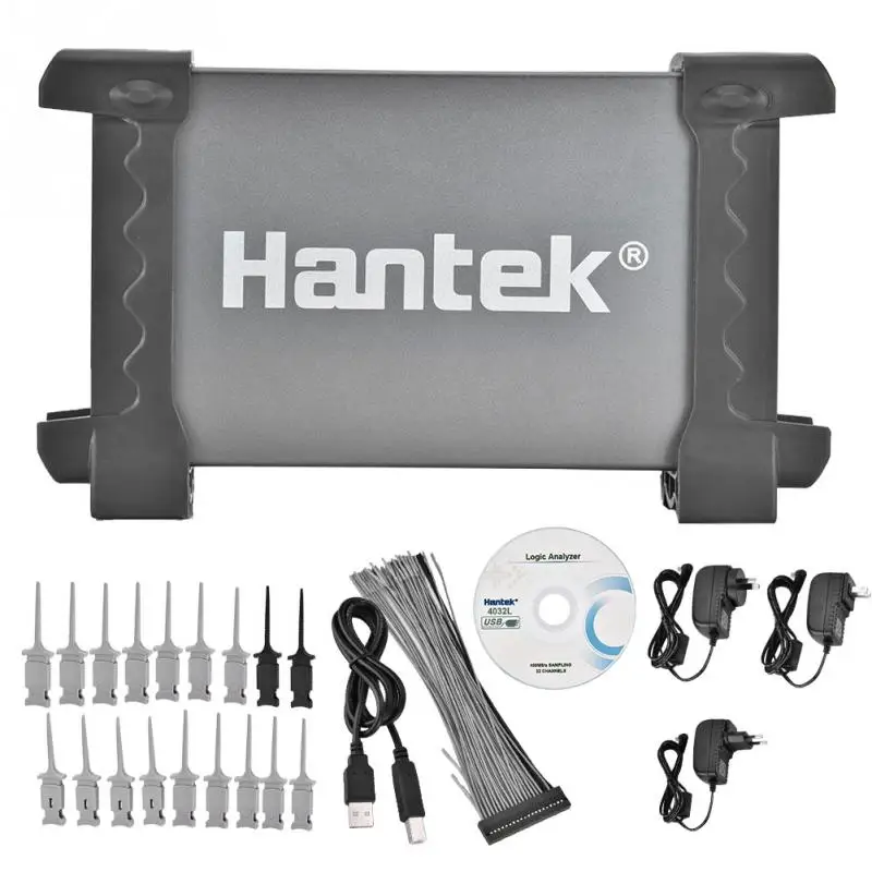 Комплект цифрового осциллографа HANTEK 4032L USB ПК логический анализатор 32CH 200K 400MSa/s