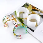 Прозрачные силиконовые формы для плетения браслетов, УФ смола браслет ювелирные изделия формы для эпоксидной смолы браслеты резина для изготовления ювелирных изделий Инструменты